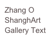 Zhang O
ShanghArt Gallery Text